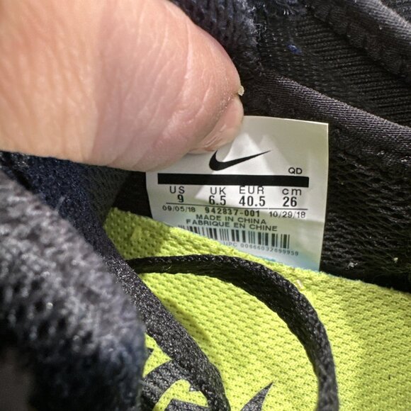 Nike Free RN 2018 Black White Running 942837 001 Womens Size 9 - Picture 8 of 9